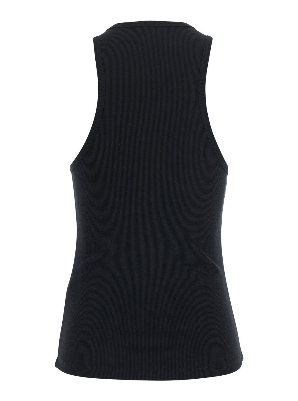 Leplain Women Ribbed Top Embroidery With Black Cotton And Spandex Embroidery For Women