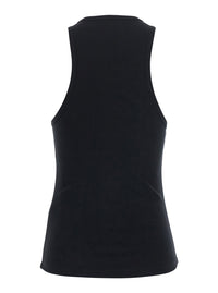 Leplain Women Ribbed Top Embroidery With Black Cotton And Spandex Embroidery For Women