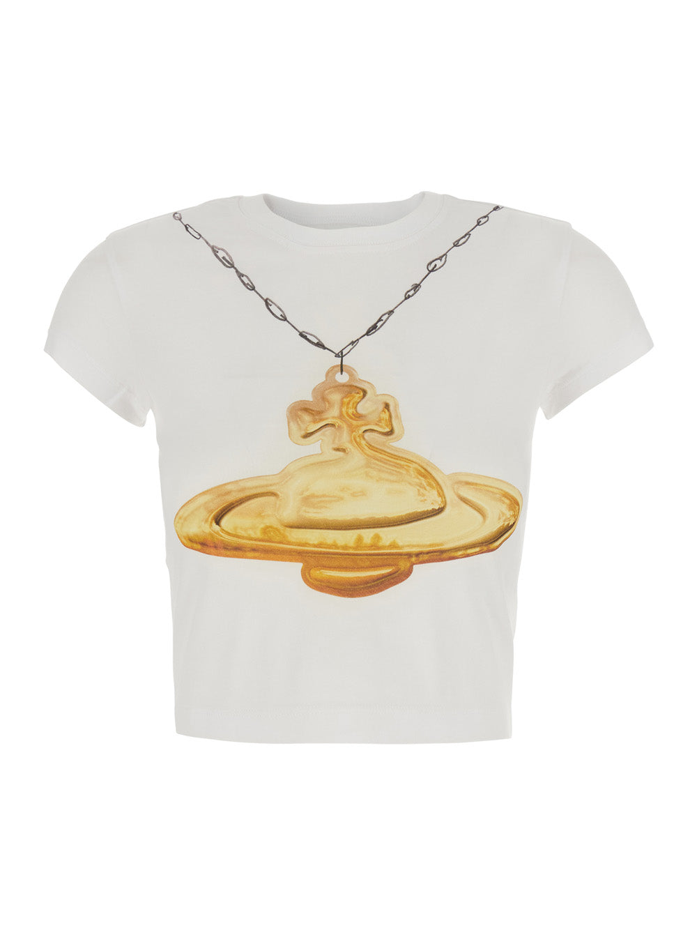Vivienne Westwood Women Gold Orb Baby Peru T-Shirt