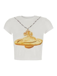 Vivienne Westwood Women Gold Orb Baby Peru T-Shirt