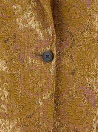 Dries Van Noten Women 'Blanchet' Metallic Single-Breasted Jacket With Notched Revers In Linen Blend For Women