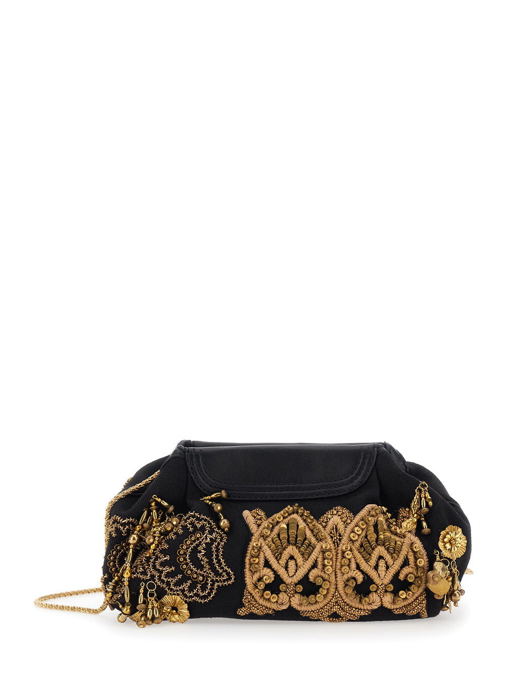 DRIES VAN NOTEN Dries Van Noten Women Clutch Blossom With Black Cotton Unisex