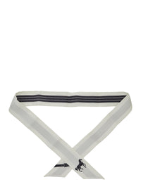 Fendi Women 'Wrappy' White Scarf With Print In Silk For Women