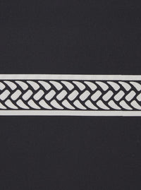 Fendi Women Black Scarf With All-Over Print And Embossed Logo Lettering In Silk For Women