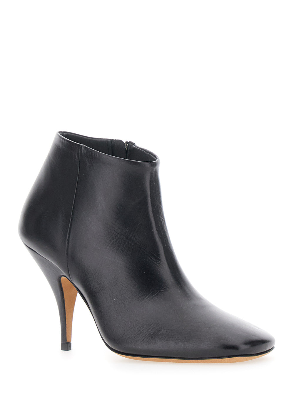 JUDE Jude Women 'Credo' Black Ankle Boots With High Stiletto Heel In Leather For Women
