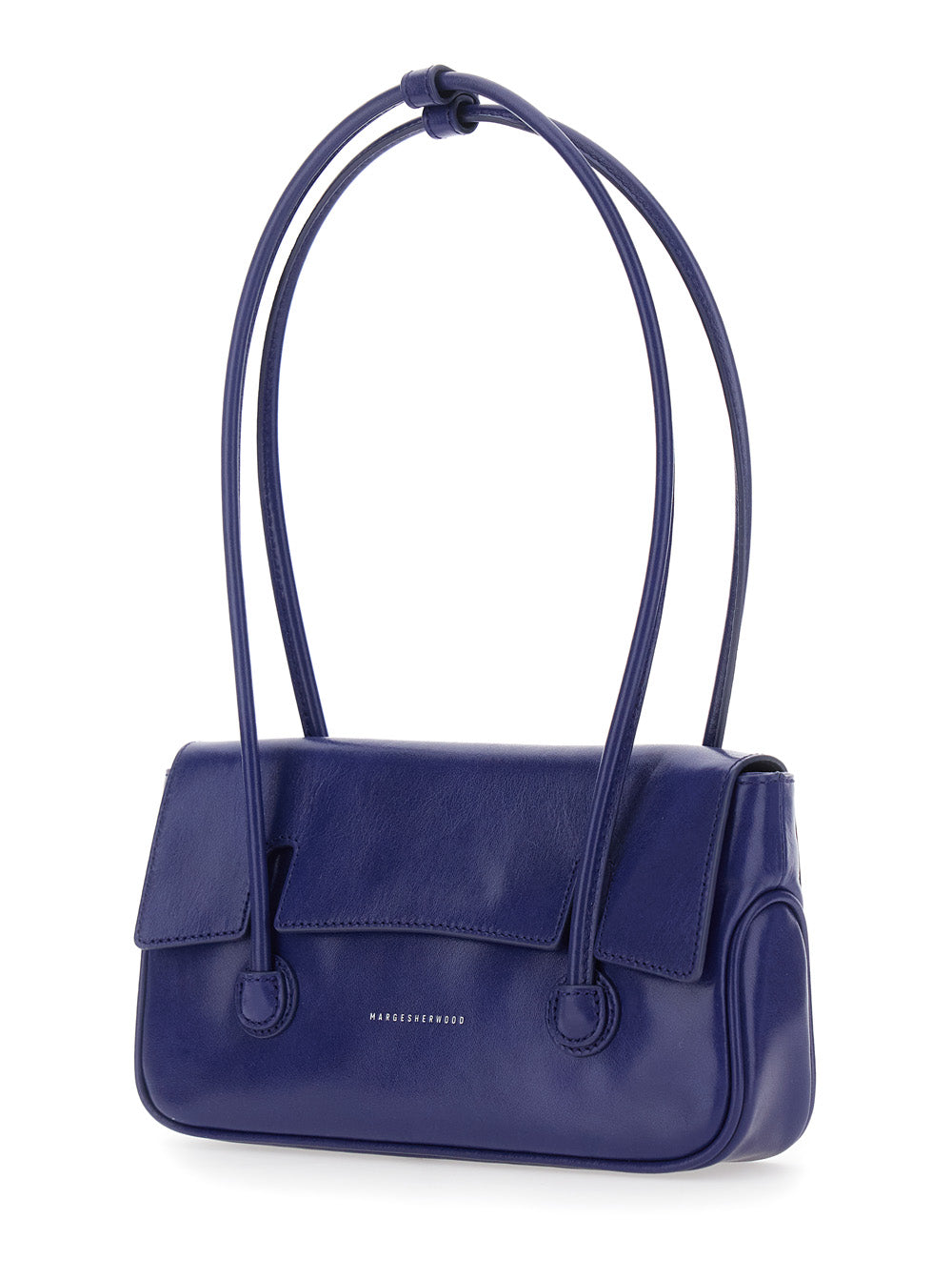 MARGESHERWOOD Margesherwood Women Shoulder Bag In Shiny Blue Leather For Women