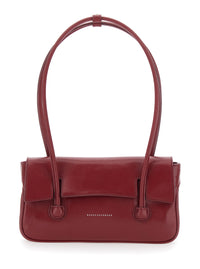 MARGESHERWOOD Margesherwood Women Shoulder Bag With Flap In Smooth Leather Bordeaux Woman
