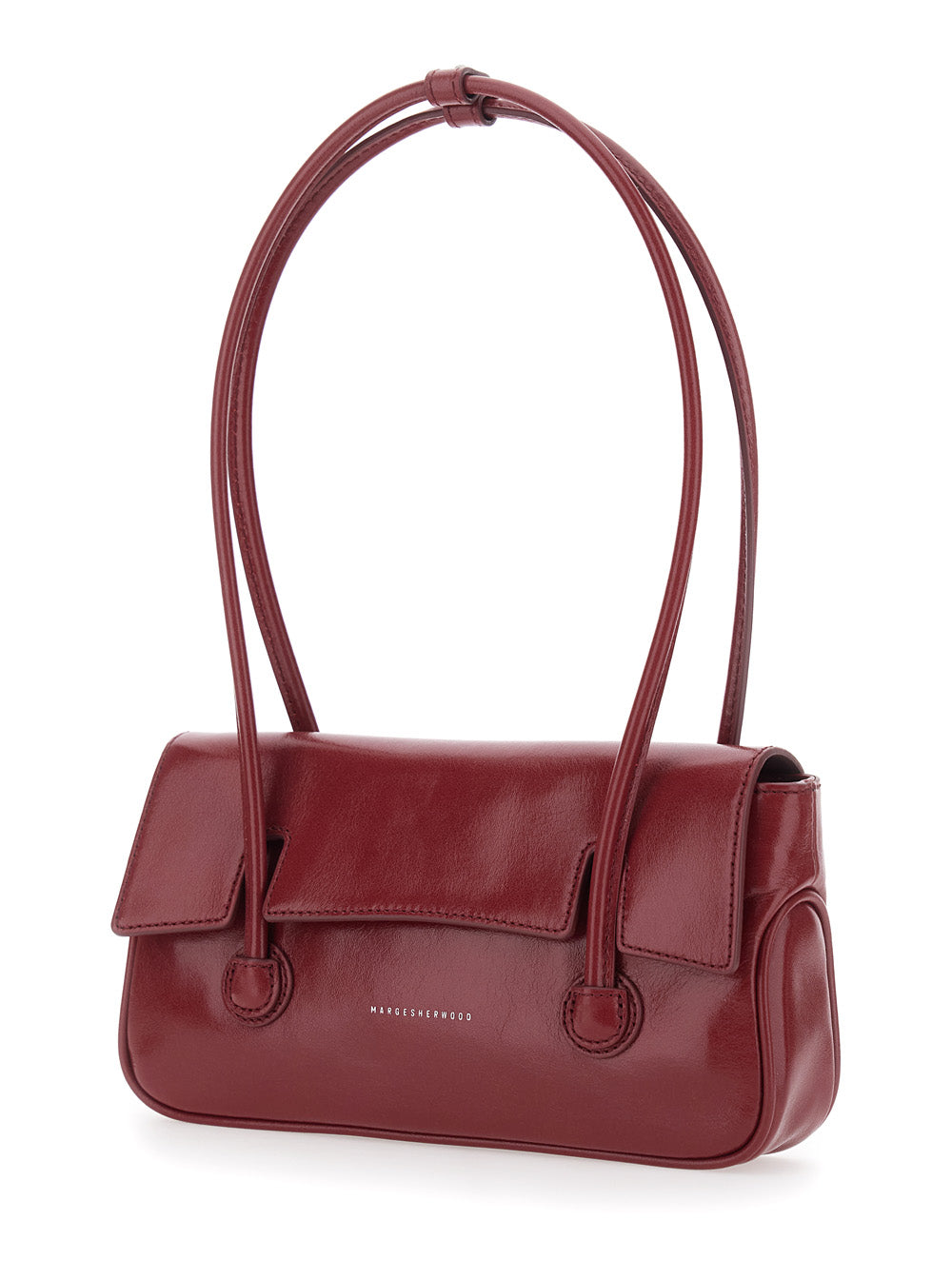 MARGESHERWOOD Margesherwood Women Shoulder Bag With Flap In Smooth Leather Bordeaux Woman