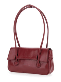 MARGESHERWOOD Margesherwood Women Shoulder Bag With Flap In Smooth Leather Bordeaux Woman
