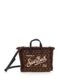 MC2 SAINT BARTH Mc2 Saint Barth Women Mini Handbag Characterized By A Tweed Design And Brown Color. Composition In Polyester. Unisex.