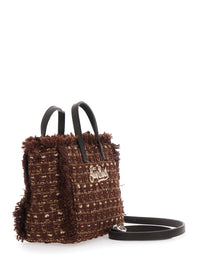 MC2 SAINT BARTH Mc2 Saint Barth Women Mini Handbag Characterized By A Tweed Design And Brown Color. Composition In Polyester. Unisex.