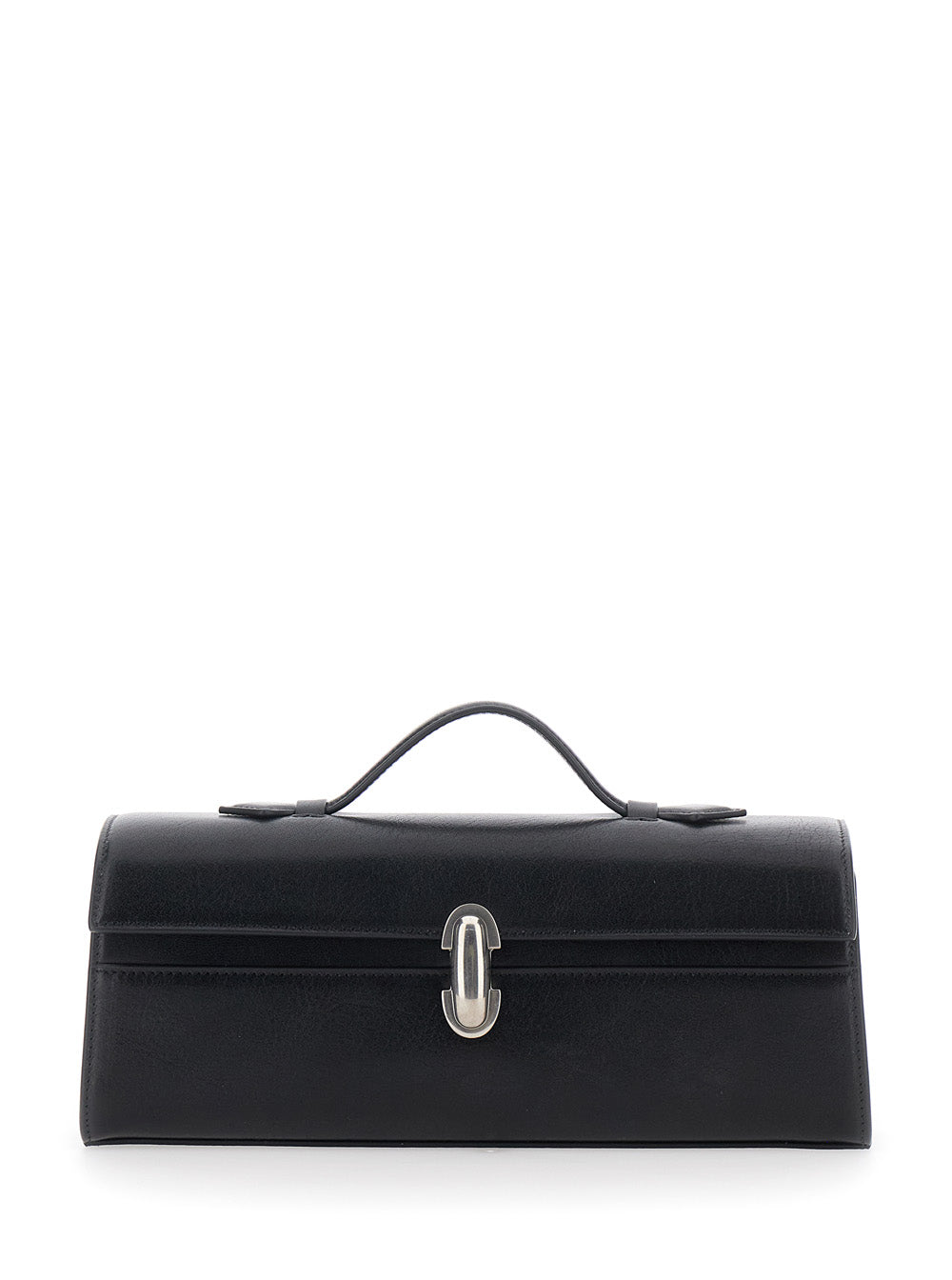 SAVETTE Savette Women Slim Symmetry Clutch In Black Vintage Leather For Women