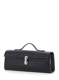 SAVETTE Savette Women Slim Symmetry Clutch In Black Vintage Leather For Women