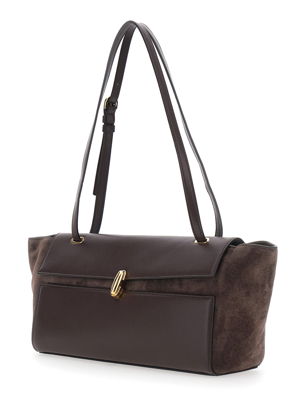 SAVETTE Savette Women Crossbody Bag In Suede And Smooth Leather With Brown Details For Women