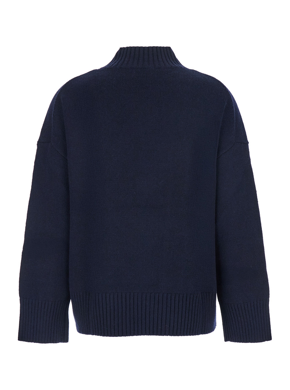 Leplain Women Women Mock Neck Pullover 5Gg With High Collar And Long Sleeves In Blue Cashmere
