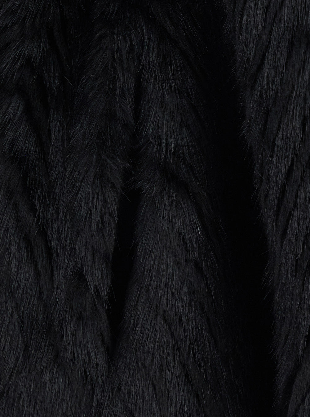 Forte_Forte Women Black Shearling Jacket With Front Belt In Eco Fur For Women