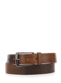 Brunello Cucinelli Women Brown Belt With Carved Finish In Leather Women