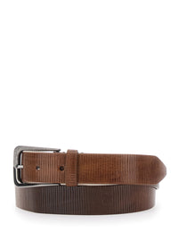 Brunello Cucinelli Women Brown Belt With Carved Finish In Leather Women