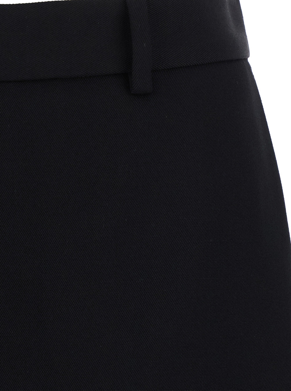 Balenciaga Women Folded Midi Skort In Starcy Wool Twill