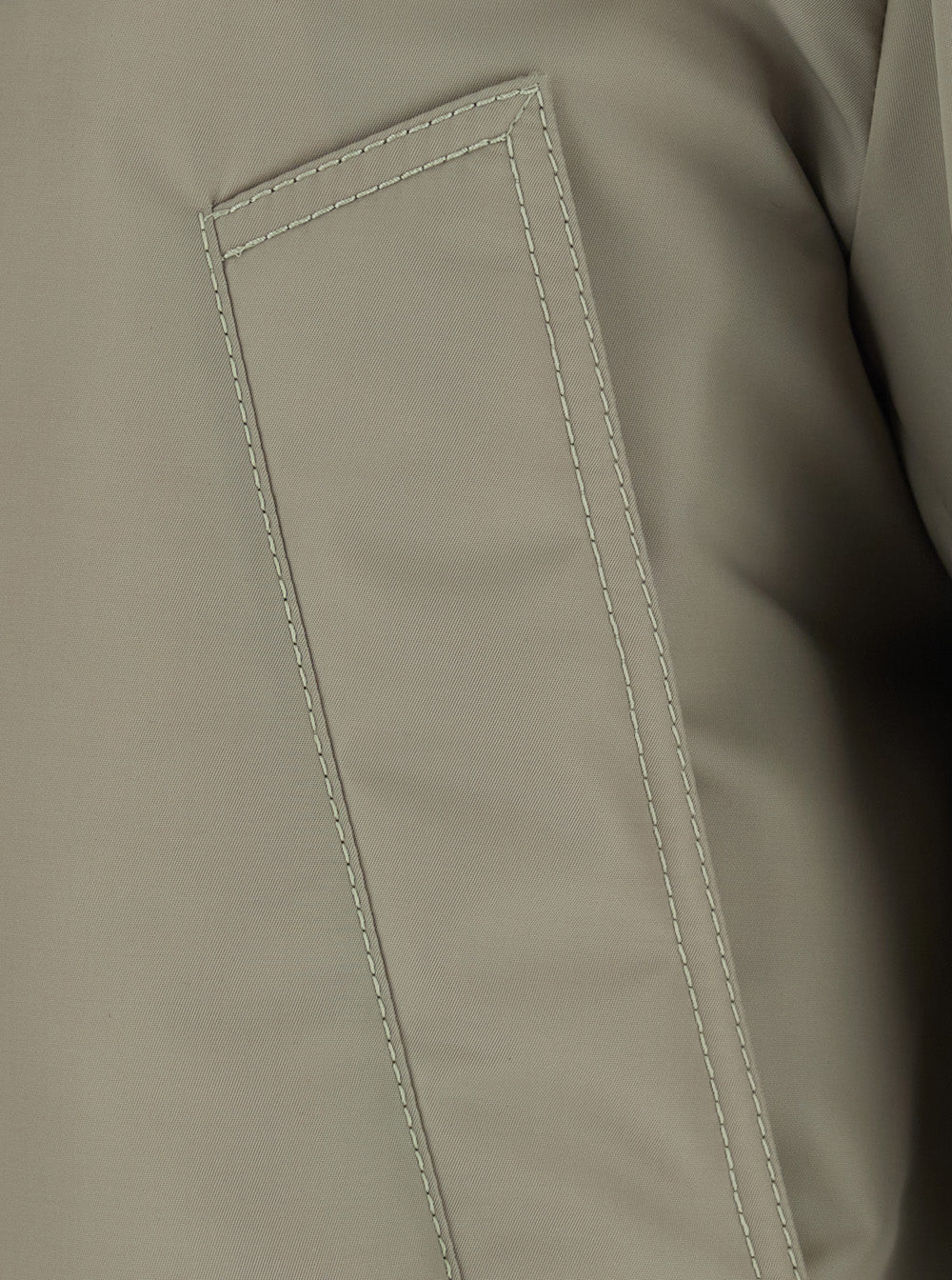 Bottega Veneta Women Beige Jacket With Classic Collar With Intrecciato Motif In Tech Fabric For Women