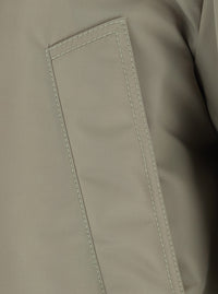 Bottega Veneta Women Beige Jacket With Classic Collar With Intrecciato Motif In Tech Fabric For Women