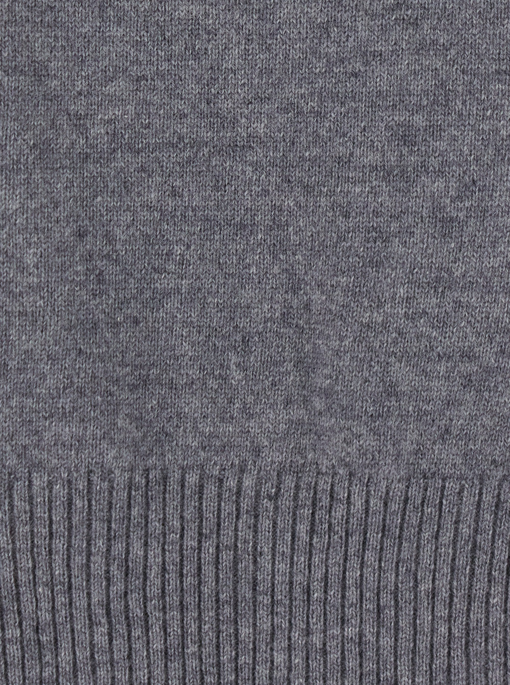 Leplain Women Grey Cropped Crewneck Sweater With Ribbed Edges In Cashmere For Women