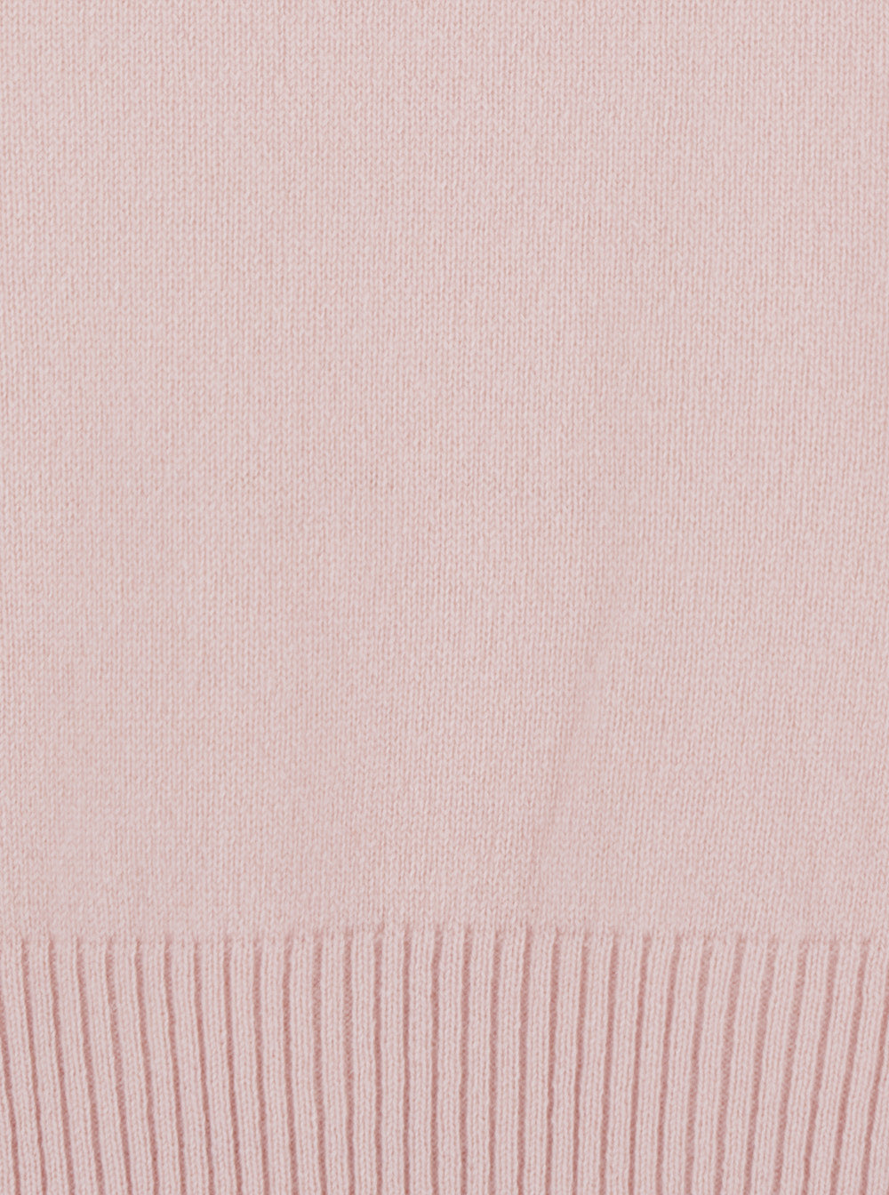Leplain Women Pink Cropped Crewneck Sweater With Ribbed Trims In Cashmere Women