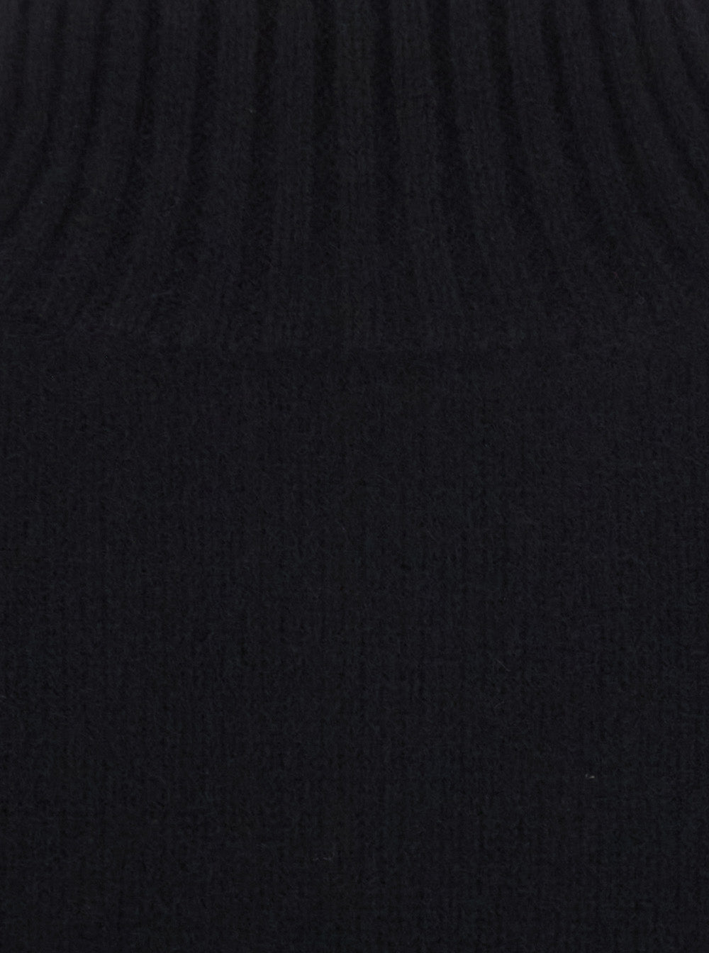 Leplain Women Black Sweater With Mock Neck And Dropped Shoulders In Cashmere For Women