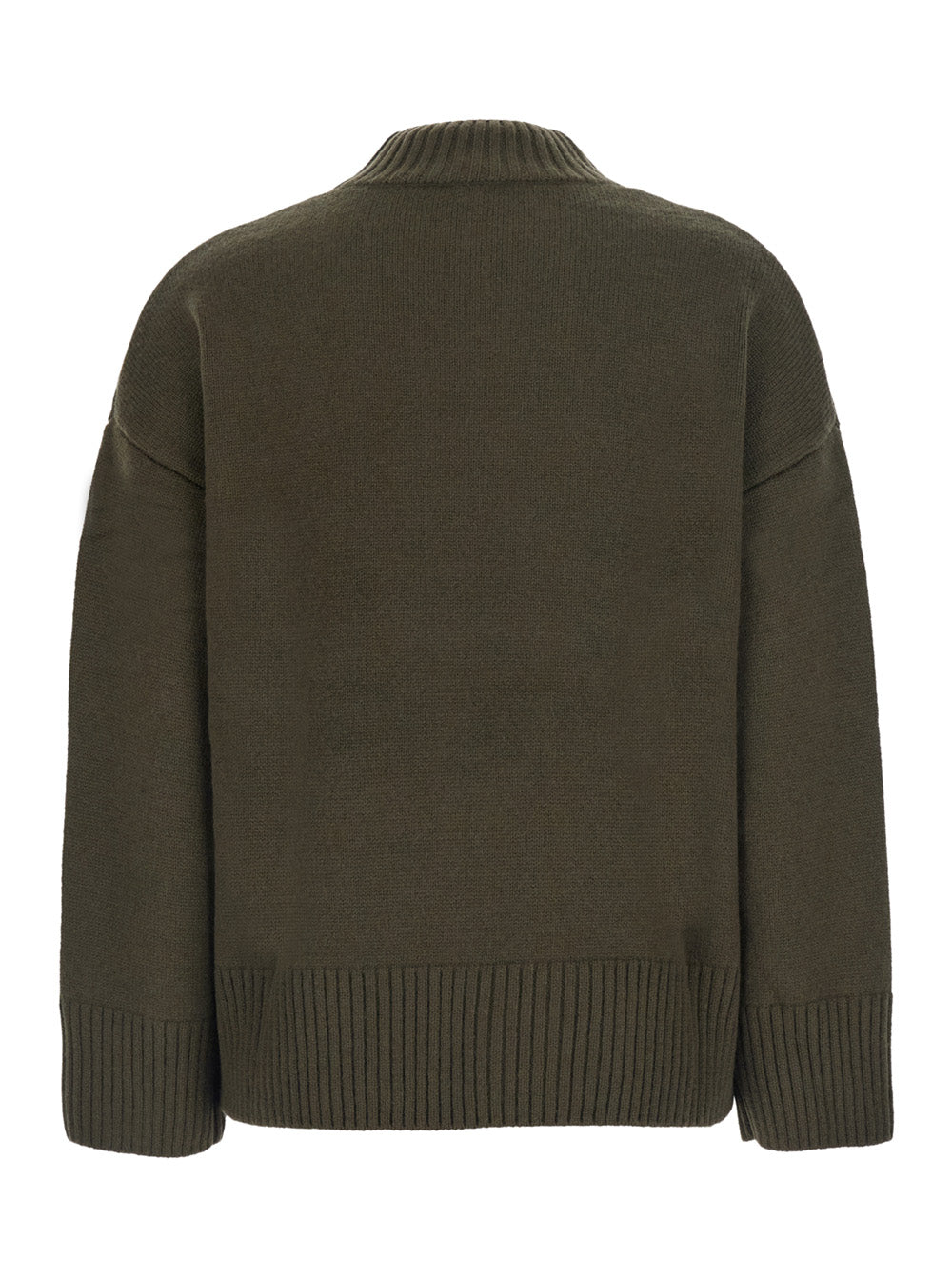 Leplain Women Green Sweater With Mock Neck In Cashmere For Women
