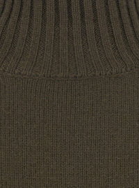 Leplain Women Green Sweater With Mock Neck In Cashmere For Women