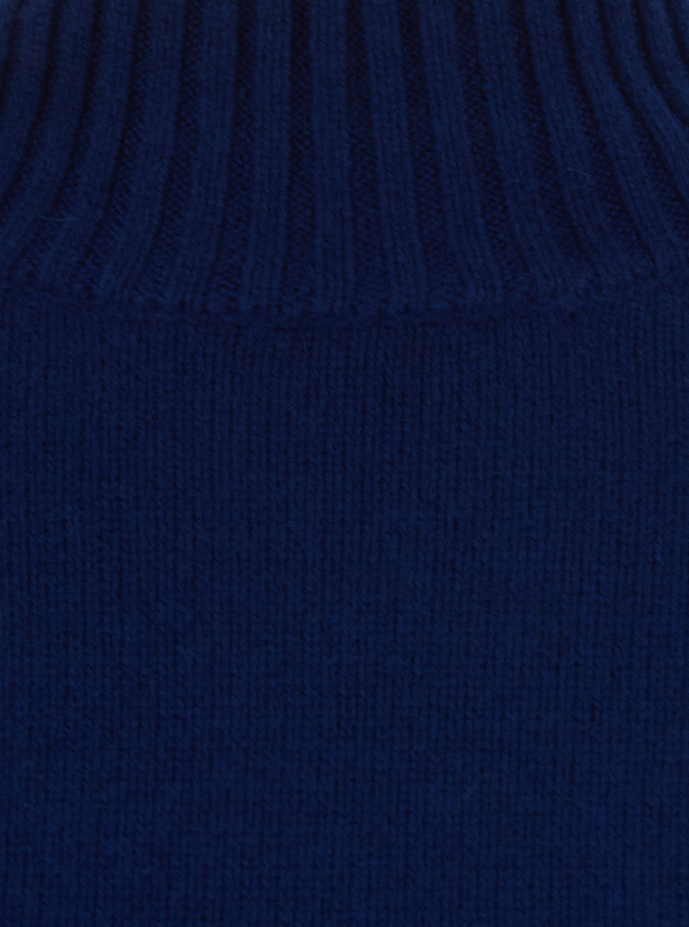 Leplain Women Blue Sweater With Mock Neck And Dropped Shoulders In Cashmere For Women