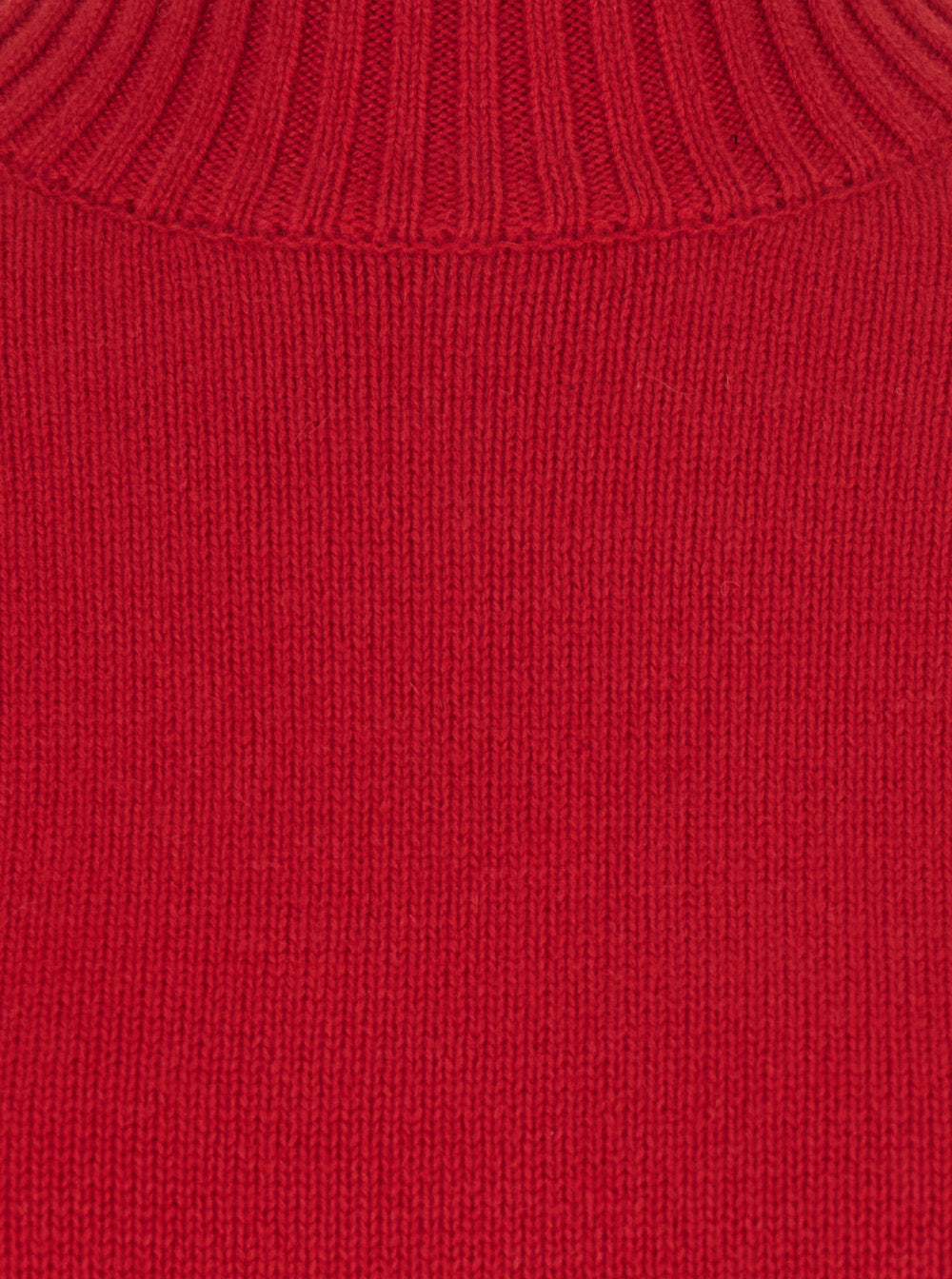 Leplain Women Red Turtleneck Sweater With Dropped Shoulders In Cashmere For Women