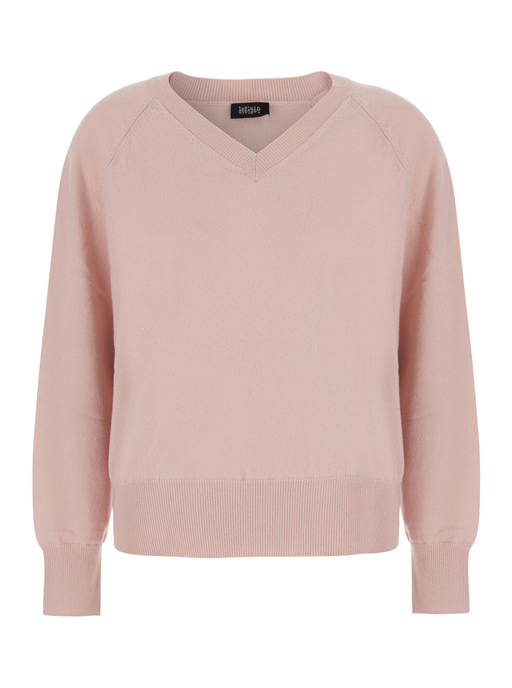 Leplain Women Pink Sweater With V Neck In Cashmere For Women