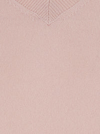 Leplain Women Pink Sweater With V Neck In Cashmere For Women
