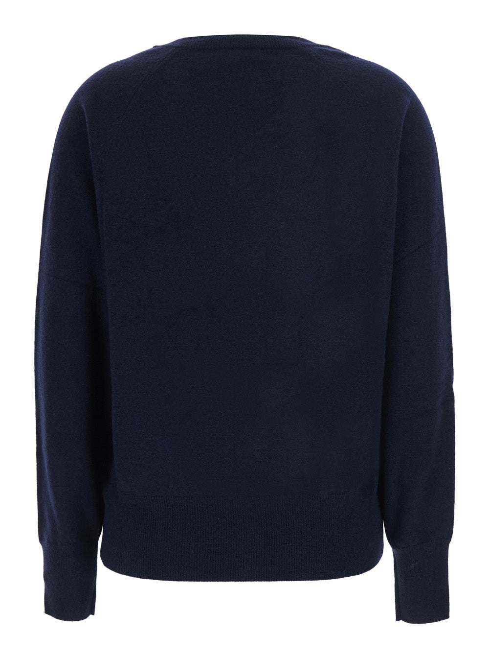 Leplain Women Blue Sweater With V Neck In Cashmere For Women
