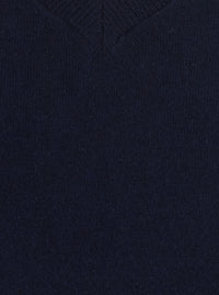 Leplain Women Blue Sweater With V Neck In Cashmere For Women