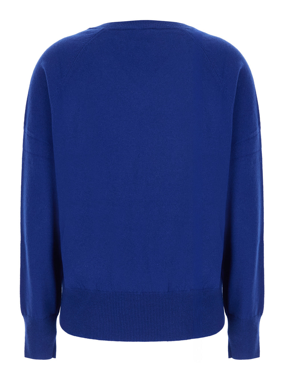 Leplain Women Blue Sweater With V Neck In Cashmere For Women