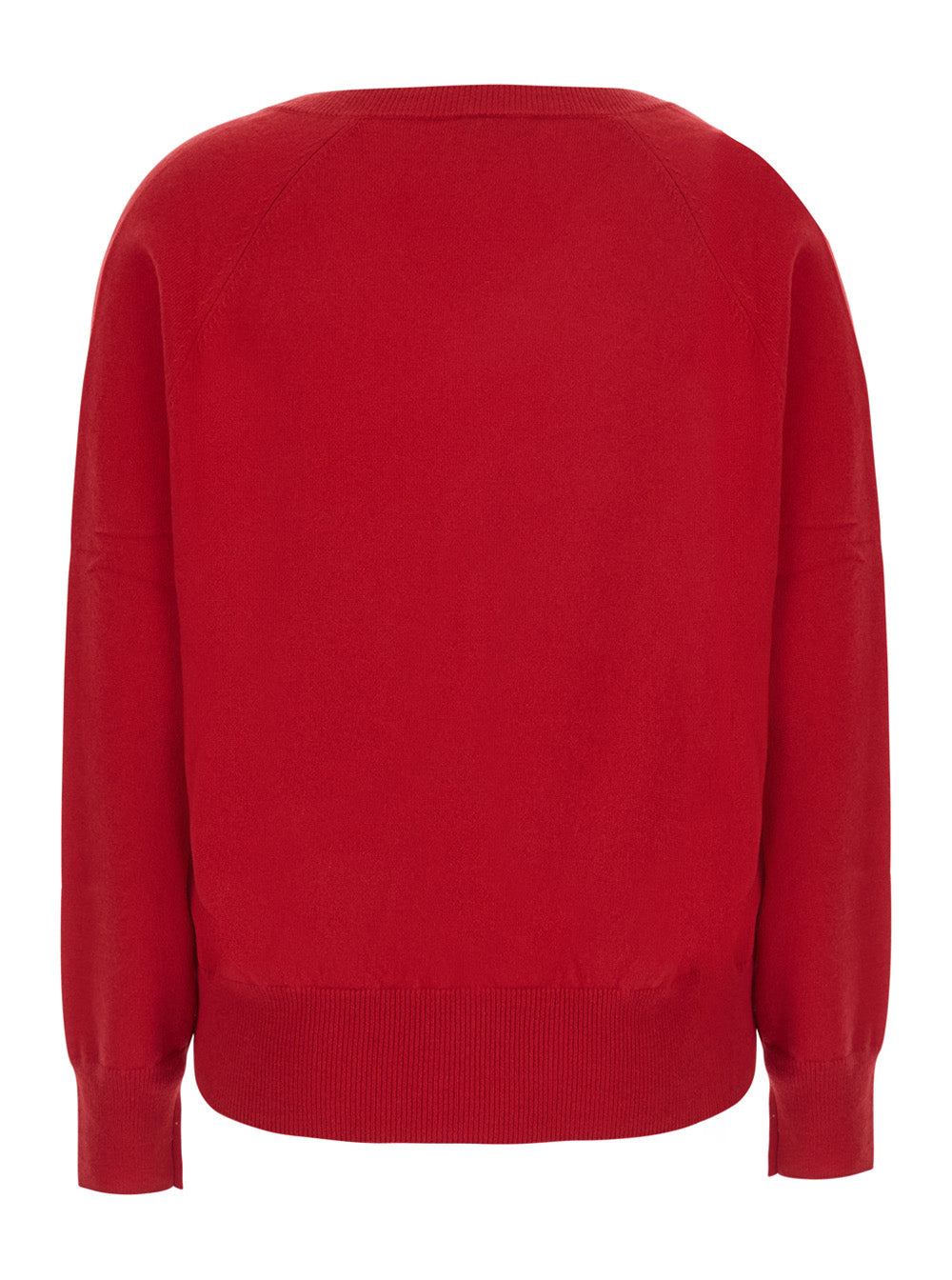 Leplain Women Red Sweater With V Neck In Cashmere For Women