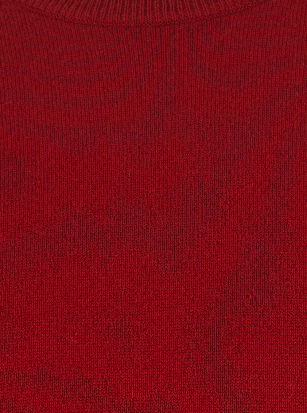 Leplain Men Red Crew-Neck Long-Sleeved Sweater In Cashmere For Men