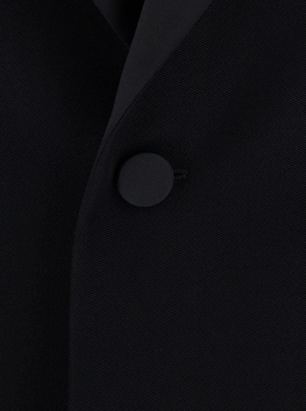 Saint Laurent Women Black Jacket With Wide Peak Revers In Wool For Women