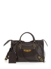 Balenciaga Women Le City Uptown Bag M In Suplle Goat