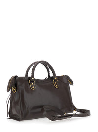 Balenciaga Women Le City Uptown Bag M In Suplle Goat