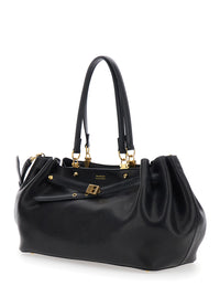 BALENCIAGA Balenciaga Women Fan Carryall Medium Bag In Polished Sheepskin
