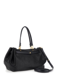 BALENCIAGA Balenciaga Women Fan Carryall Medium Bag In Polished Sheepskin