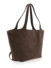LIFFNER Liffner Women Belted Tote Bag With Elegant Leather Details In Brown Unisex