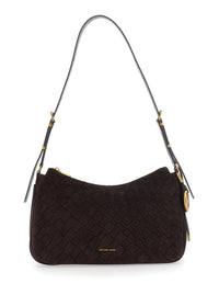 MICHAEL MICHAEL KORS Michael Michael Kors Women Nolita Medium Tz Convertible Shoulder Bag With Gold Details And Brown Logo For Women