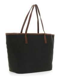 MC2 SAINT BARTH Mc2 Saint Barth Women Shopper Bag With Tech Fabric Details And Green Color For Women
