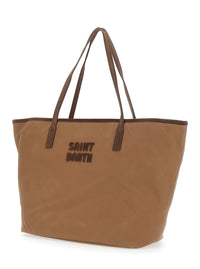 MC2 SAINT BARTH Mc2 Saint Barth Women City Bag Wax Bag In Beige Unisex With 100% Polyester