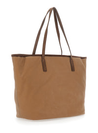 MC2 SAINT BARTH Mc2 Saint Barth Women City Bag Wax Bag In Beige Unisex With 100% Polyester
