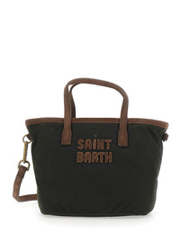 MC2 SAINT BARTH Mc2 Saint Barth Women City Bag Mini Wax Is A Unisex Green Tech Fabric Handbag